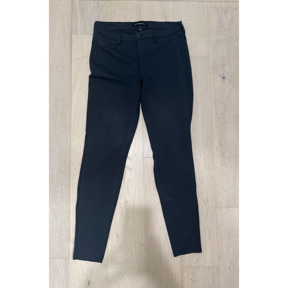 Liverpool Slim Fit Pants Women’s 10/30 Black Stretch Work Career Trouser